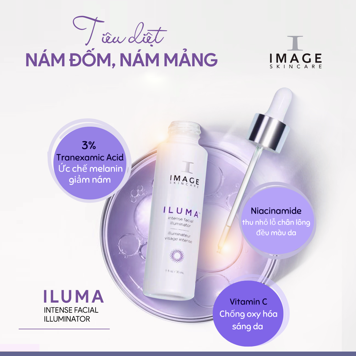 Tinh chất xóa mờ nám, trắng da Image Iluma Intense Facial Illuminator